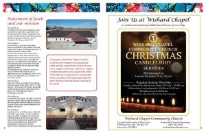 2024-2025 Ringgold County Wishard Chapel Church